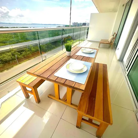 Luxury Sea View With Pool- 12 Min From The Center Apartment Cartagena